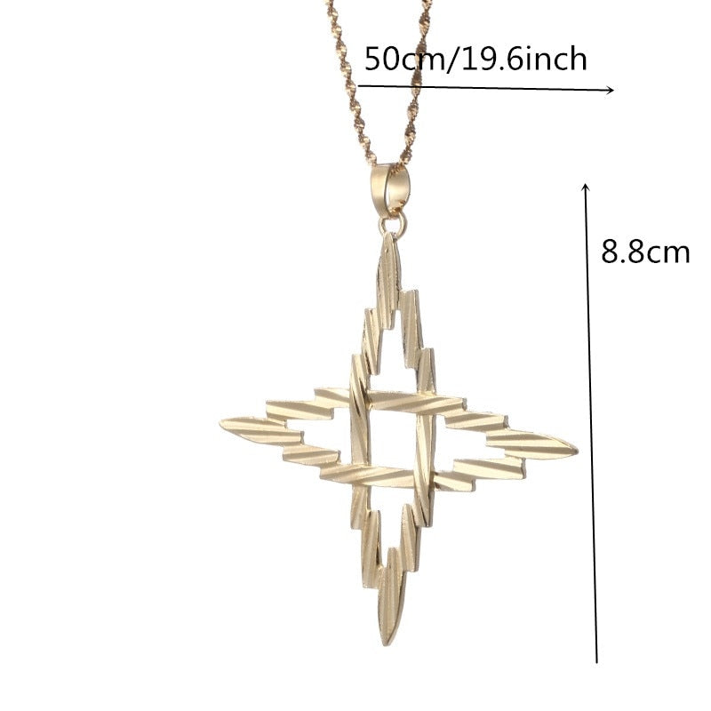 Large Cross Ethiopian Eritrean Big Pendant Chain Necklaces Traditional Ornaments Habesha Jewelry